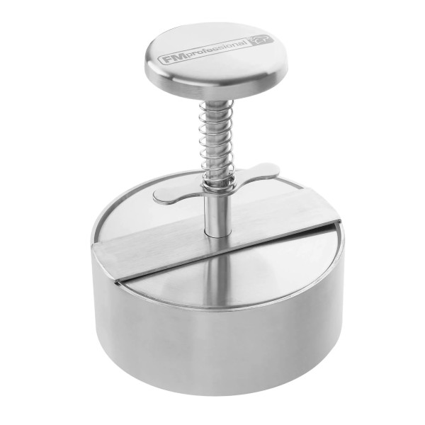 Burger press, inox, 140x110mm