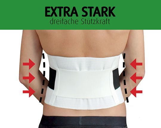 Stützgürtel - extra stark - Jubiläumspaket mit gratis Handgelenksbandage