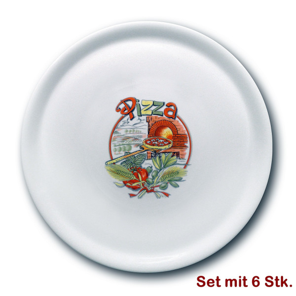 Pizzateller 6er Set