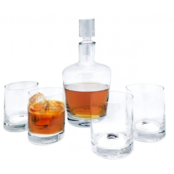 Whisky Set (1 Karaffe, 4 Gläser)