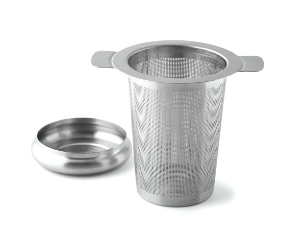 Tee-Filter mit Abtropfschale , Inox